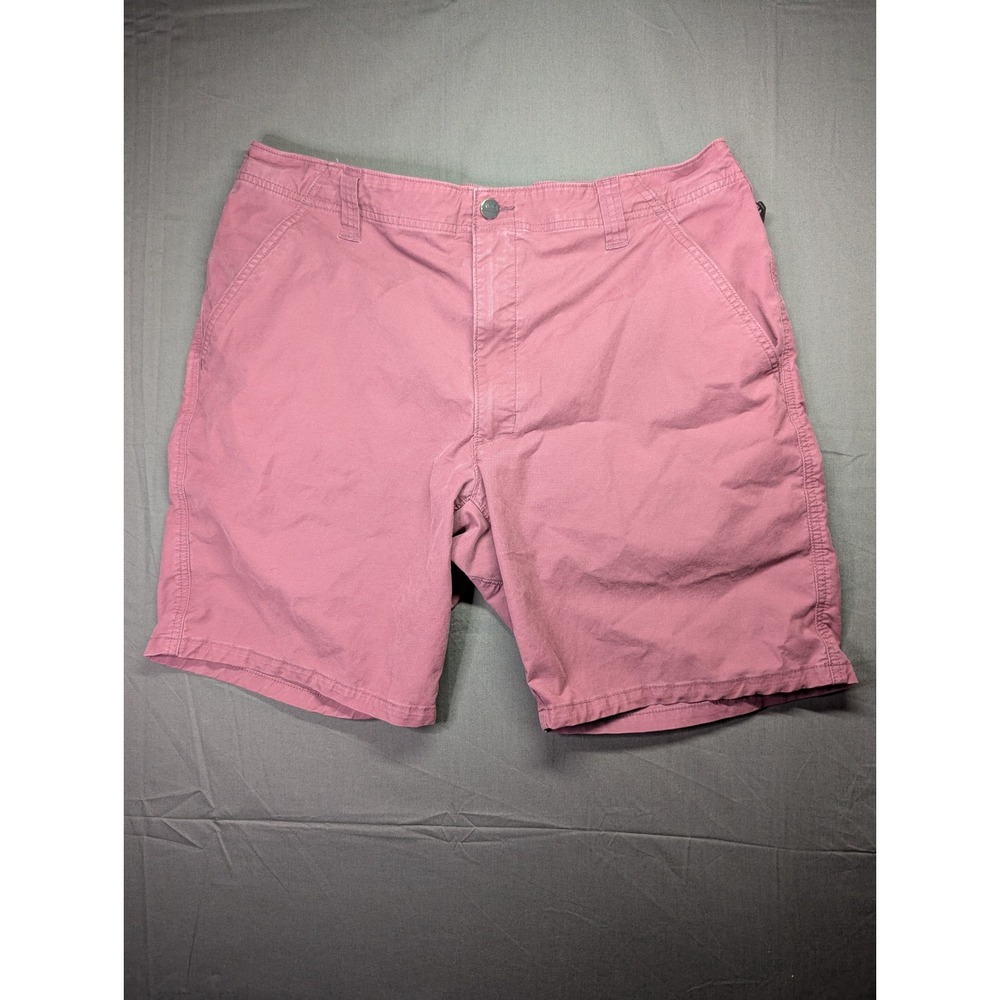 Wrangler Mens Outdoor Utility Shorts 38 Pink Mauve NW992VW Stretch Cargo Hiking